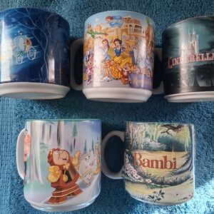 Disney Themed Ceramic Mug Set - Multicolor